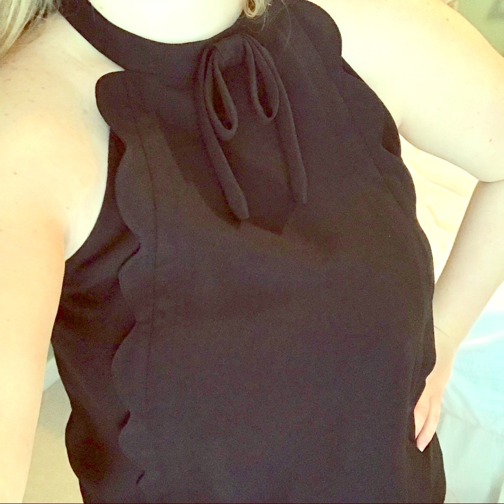 High Neck Bow Detail Top